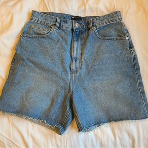 High Waisted Cutoff Jean Shorts
